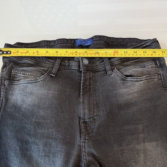 Zara Premium Jeans Women Sz 34 Charcoal Wash Skinny Stretch Distressed Denim - Picture 7 of 9